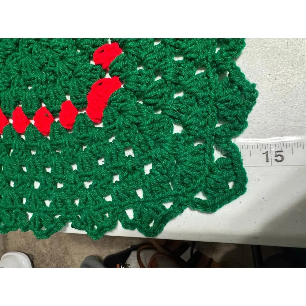 Handmade Christmas Holiday Crocheted Doilies Placemats